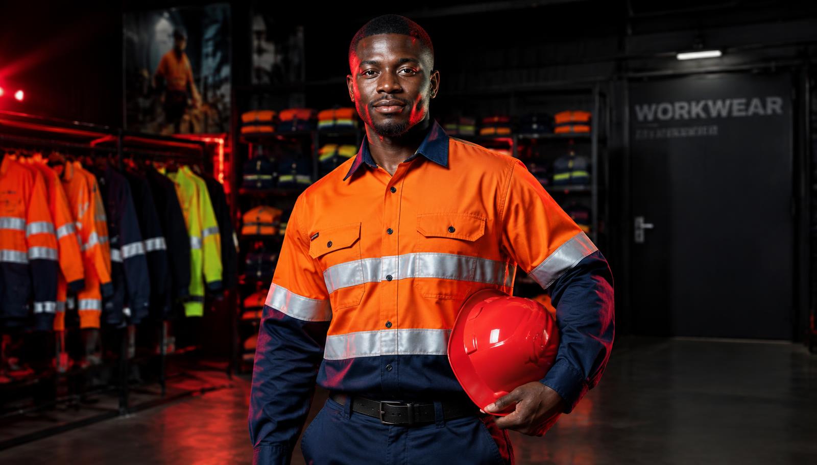 Royalblood worker in hi-vis shirt